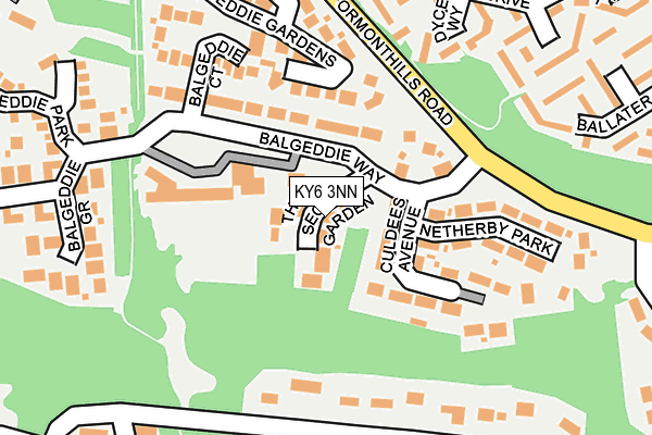KY6 3NN map - OS OpenMap – Local (Ordnance Survey)