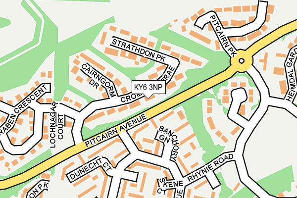 KY6 3NP map - OS OpenMap – Local (Ordnance Survey)