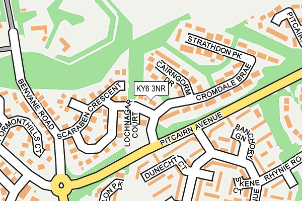 KY6 3NR map - OS OpenMap – Local (Ordnance Survey)