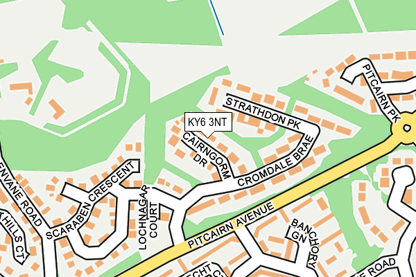 KY6 3NT map - OS OpenMap – Local (Ordnance Survey)