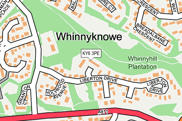 KY6 3PE map - OS OpenMap – Local (Ordnance Survey)