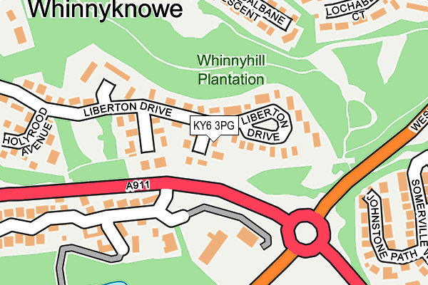 KY6 3PG map - OS OpenMap – Local (Ordnance Survey)