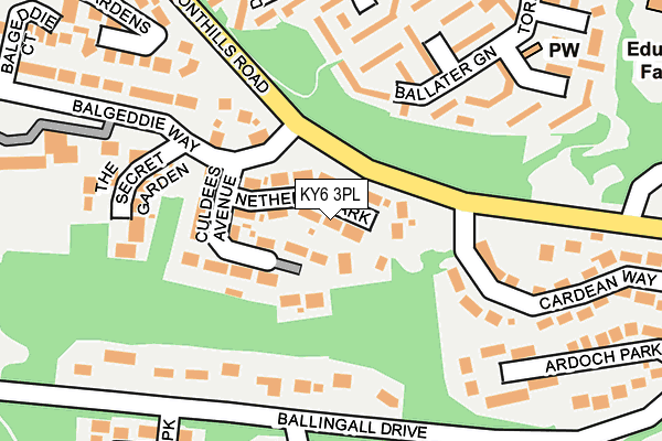 KY6 3PL map - OS OpenMap – Local (Ordnance Survey)