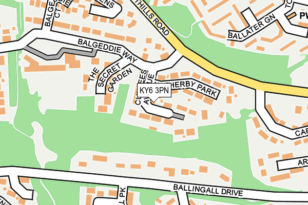 KY6 3PN map - OS OpenMap – Local (Ordnance Survey)