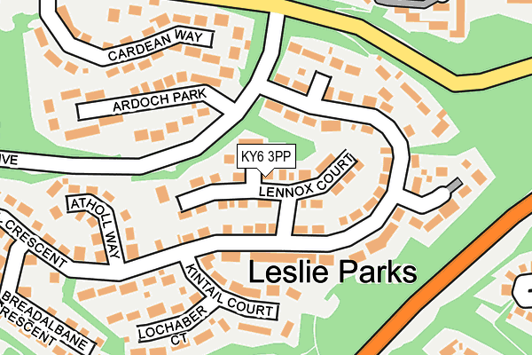 KY6 3PP map - OS OpenMap – Local (Ordnance Survey)