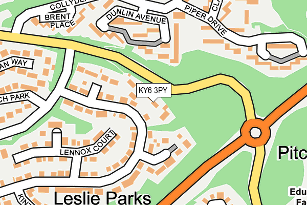 KY6 3PY map - OS OpenMap – Local (Ordnance Survey)