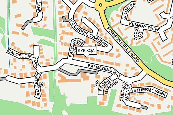 KY6 3QA map - OS OpenMap – Local (Ordnance Survey)
