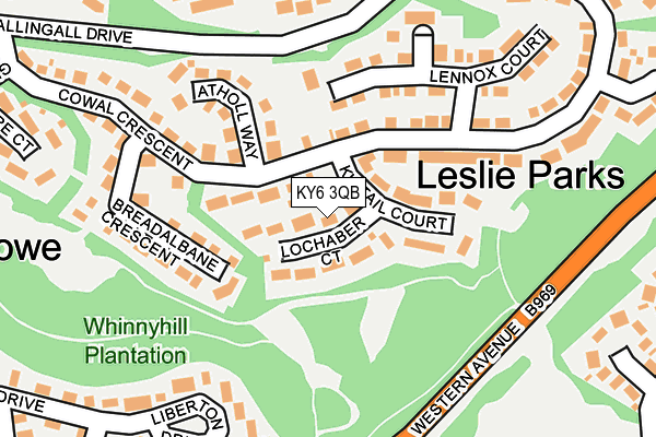 KY6 3QB map - OS OpenMap – Local (Ordnance Survey)