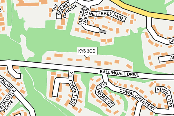 KY6 3QD map - OS OpenMap – Local (Ordnance Survey)