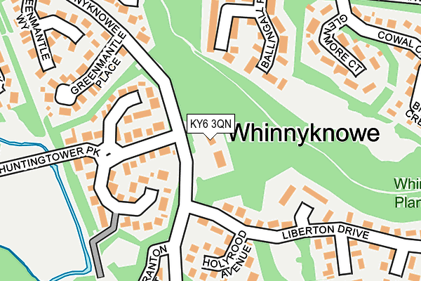 KY6 3QN map - OS OpenMap – Local (Ordnance Survey)