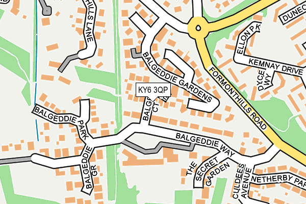 KY6 3QP map - OS OpenMap – Local (Ordnance Survey)