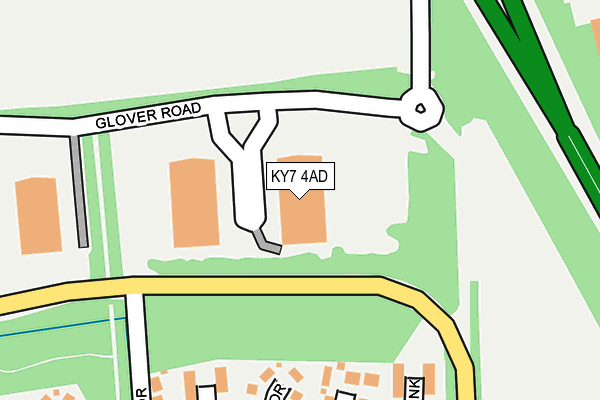 KY7 4AD map - OS OpenMap – Local (Ordnance Survey)