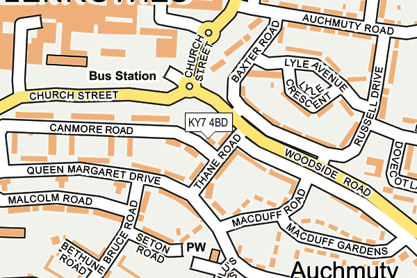 KY7 4BD map - OS OpenMap – Local (Ordnance Survey)