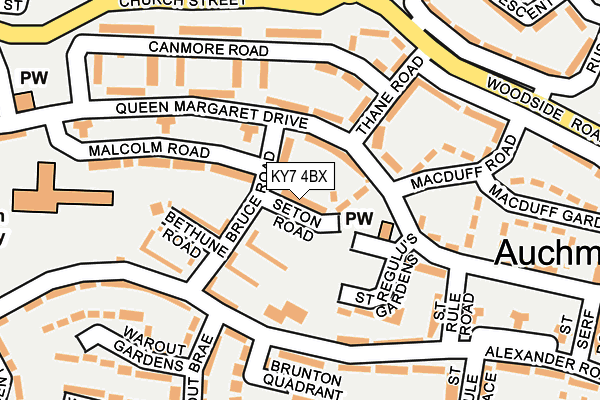 KY7 4BX map - OS OpenMap – Local (Ordnance Survey)