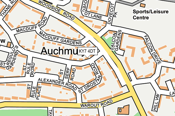 KY7 4DT map - OS OpenMap – Local (Ordnance Survey)