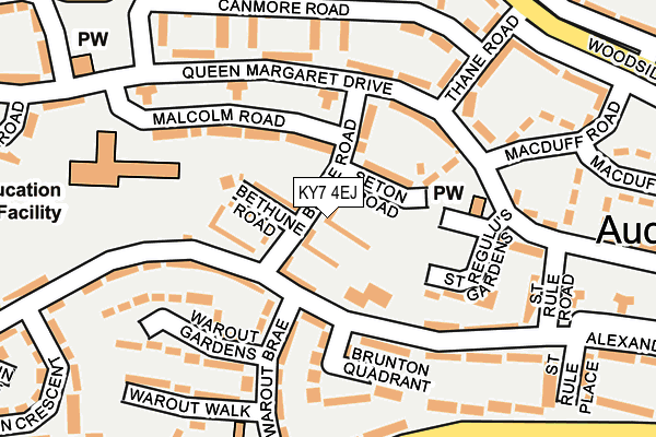KY7 4EJ map - OS OpenMap – Local (Ordnance Survey)
