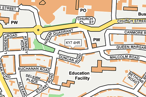 KY7 4HR map - OS OpenMap – Local (Ordnance Survey)