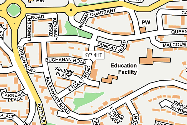 KY7 4HT map - OS OpenMap – Local (Ordnance Survey)