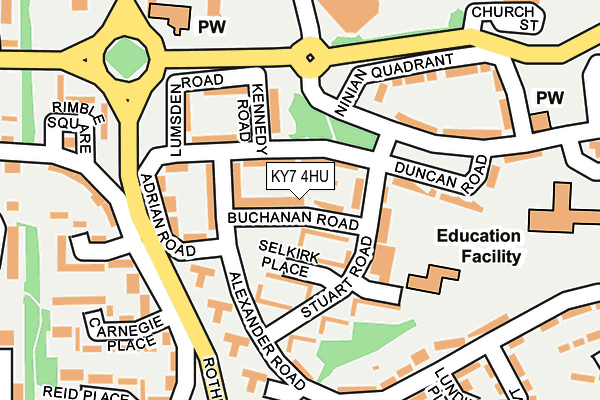 KY7 4HU map - OS OpenMap – Local (Ordnance Survey)