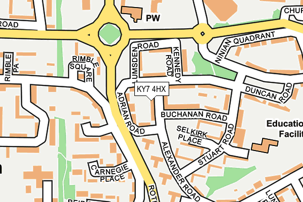 KY7 4HX map - OS OpenMap – Local (Ordnance Survey)