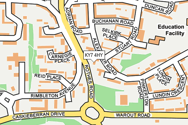 KY7 4HY map - OS OpenMap – Local (Ordnance Survey)