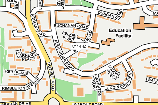 KY7 4HZ map - OS OpenMap – Local (Ordnance Survey)