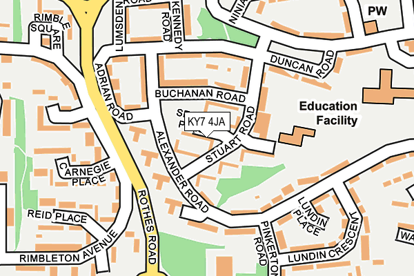 KY7 4JA map - OS OpenMap – Local (Ordnance Survey)