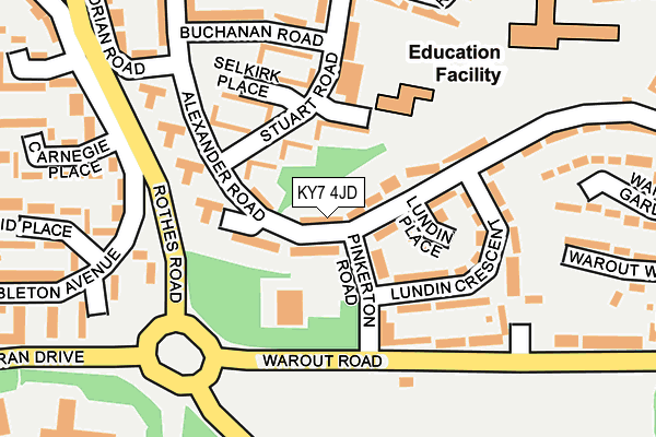 KY7 4JD map - OS OpenMap – Local (Ordnance Survey)