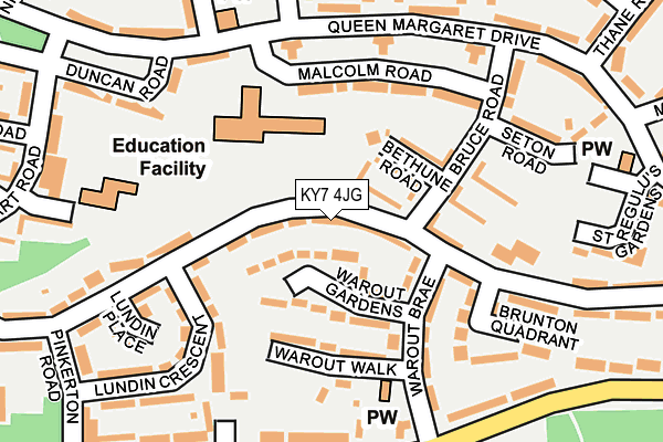 KY7 4JG map - OS OpenMap – Local (Ordnance Survey)