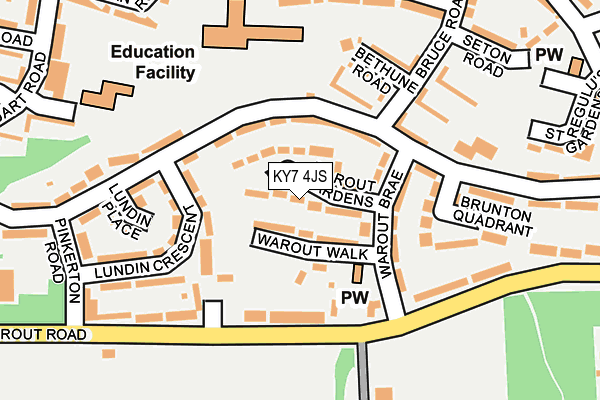 KY7 4JS map - OS OpenMap – Local (Ordnance Survey)