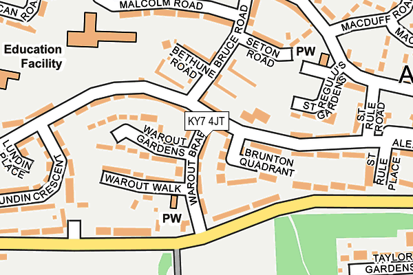 KY7 4JT map - OS OpenMap – Local (Ordnance Survey)
