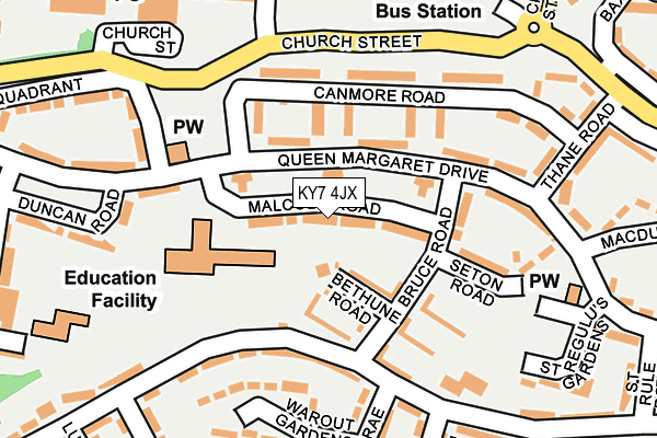 KY7 4JX map - OS OpenMap – Local (Ordnance Survey)