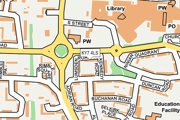 KY7 4LS map - OS OpenMap – Local (Ordnance Survey)