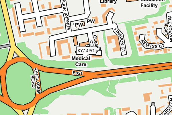 KY7 4PG map - OS OpenMap – Local (Ordnance Survey)