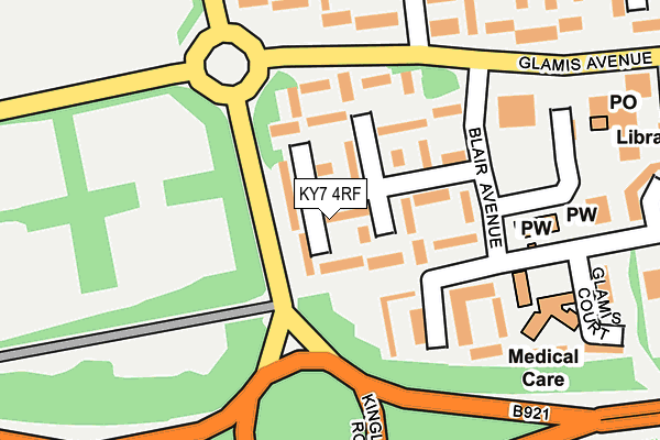 KY7 4RF map - OS OpenMap – Local (Ordnance Survey)