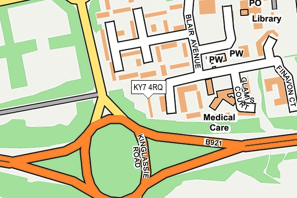 KY7 4RQ map - OS OpenMap – Local (Ordnance Survey)