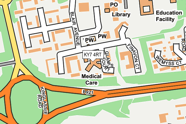 KY7 4RT map - OS OpenMap – Local (Ordnance Survey)