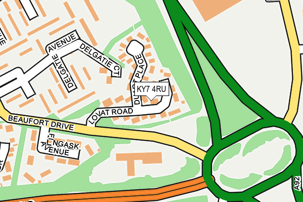 KY7 4RU map - OS OpenMap – Local (Ordnance Survey)