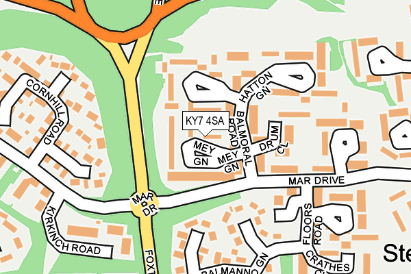 KY7 4SA map - OS OpenMap – Local (Ordnance Survey)