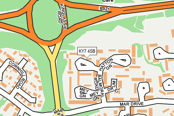 KY7 4SB map - OS OpenMap – Local (Ordnance Survey)