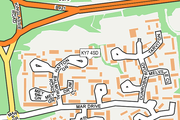 KY7 4SD map - OS OpenMap – Local (Ordnance Survey)