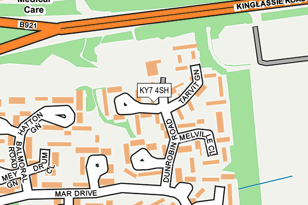 KY7 4SH map - OS OpenMap – Local (Ordnance Survey)