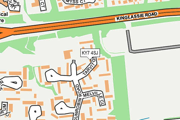 KY7 4SJ map - OS OpenMap – Local (Ordnance Survey)