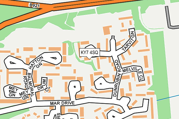 KY7 4SQ map - OS OpenMap – Local (Ordnance Survey)