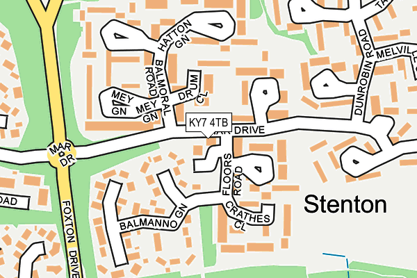 KY7 4TB map - OS OpenMap – Local (Ordnance Survey)