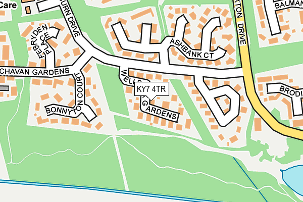 KY7 4TR map - OS OpenMap – Local (Ordnance Survey)
