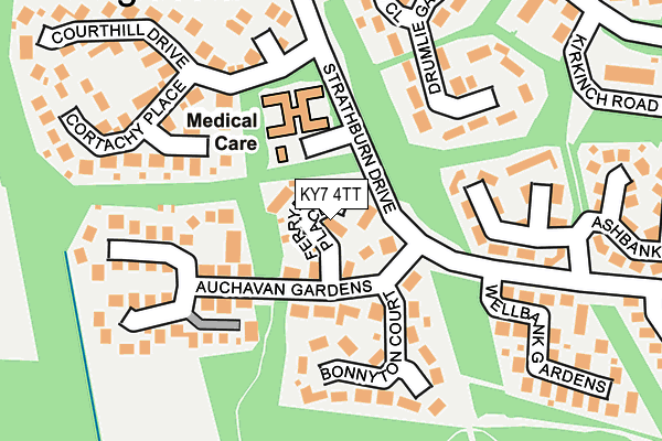KY7 4TT map - OS OpenMap – Local (Ordnance Survey)