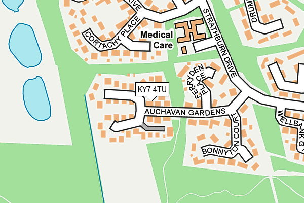 KY7 4TU map - OS OpenMap – Local (Ordnance Survey)