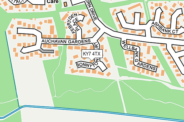 KY7 4TX map - OS OpenMap – Local (Ordnance Survey)