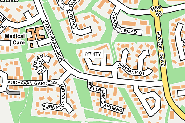KY7 4TY map - OS OpenMap – Local (Ordnance Survey)